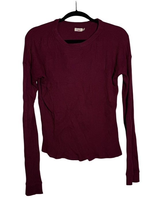 Faherty Tops - Faherty LEGEND Waffle Long Sleeve Top Maroon Red PIMA COTTON Size XS Layering